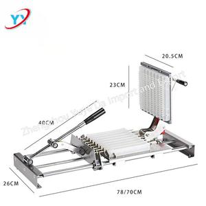 Giá bán buôn thép không gỉ nhãn hiệu thịt cừu Kebab máy/tay BBQ tre thịt xiên máy/thịt bò sa tế chuỗi Máy làm - Product Image 1