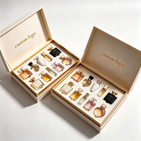 Boîte cadeau de luxe pour flacon de parfum à bille, conception personnalisée, fermeture magnétique, emballage rigide en carton pour le rangement d'un coffret de parfum