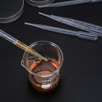 Gouttes en plastique jetables de laboratoire 3ml Pipette Pasteur de transfert 1ml 2ml 3ml 5ml 10ml
