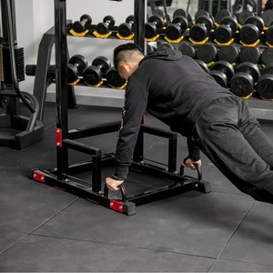 Station multifonctionnelle avec barre simple et double, équipement de fitness d'intérieur pour usage domestique - Product Image 2