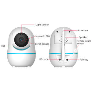 <span class=keywords><strong>720P</strong></span> <span class=keywords><strong>HD</strong></span> كاميرا تعمل بالأشعة تحت الحمراء عموم الخيمة اتجاهين الصوت كاميرا واحدة 5 بوصة مراقبة الطفل - Product Image 2