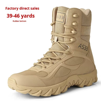 Bottes tactiques respirantes à lacets pour grandes tailles, idéales pour les forces spéciales et la randonnée en extérieur, résistantes à l'usure