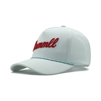 Casquette décontractée structurée à 5 panneaux, imperméable et à séchage rapide, avec cordon et broderie 3D personnalisée pour la promotion de marque, faible MOQ, fabrication sur mesure en usine