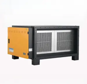 ESP pour 10kg torréfacteur à café et restaurant cuisine désenfumage 95% machines d'élimination des gaz brouillard d'huile précipitateur électrostatique