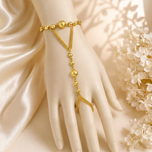 Arnés de mano árabe de moda, pulseras árabes, joyería moderna árabe para la mano, joyería saudí de moda, pulsera arnés de mano - Product Image 1