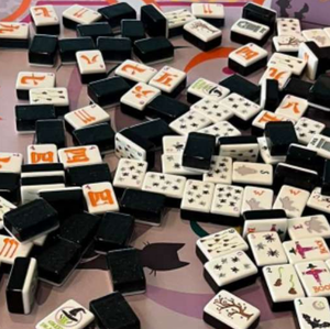 New Arrival Engraved American Mahjong <b>Tiles</b> Set, 160 Pieces Halloween Themed American Mahjong Game <b>Kit</b> - Product Image 5
