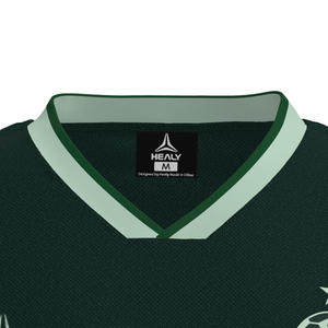 Camiseta Deportiva HEALY para Hombre, Color Naranja y Negro, Diseño Americano con Malla y Estampado, Manga Corta, Cuello en V, Transpirable, Secado Rápido, Ligera - Product Image 4