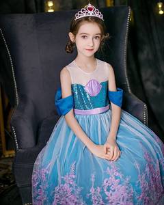 Disfraz de Princesa para Niñas, Tema de Cumpleaños MS 2024, Halloween, Cosplay, Vestido sin Mangas con Falda, Traje para Actuaciones - Product Image 3