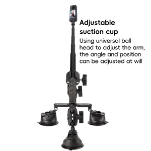 Soporte <span class=keywords><strong>de</strong></span> ventosa para coche <span class=keywords><strong>de</strong></span> doble patilla con tornillo <span class=keywords><strong>de</strong></span> 1/4 <span class=keywords><strong>de</strong></span> pulgada para <span class=keywords><strong>GoPro</strong></span>, Insta360, DJI y <span class=keywords><strong>palo</strong></span> <span class=keywords><strong>selfie</strong></span> DCA3242B - Product Image 3