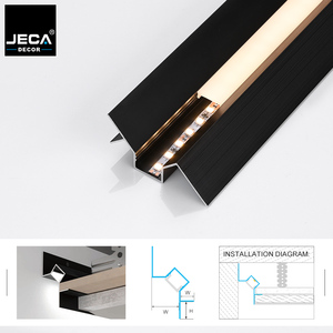 Profilé en aluminium Shadow Line JECA, prix direct usine, pour bande LED, <span class=keywords><strong>moulure</strong></span> de <span class=keywords><strong>plafond</strong></span> de salon - Product Image 2