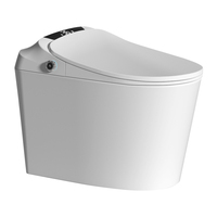 WC intelligent moderne avec capteur de pied et chasse d'eau automatique, en céramique, pour salle de bain, avec fonction bidet