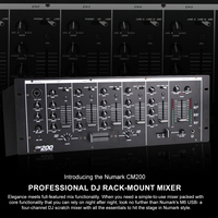 Console de mixage numérique 5 canaux TNH CM200, console audio professionnelle pour DJ, contrôleur de sonorisation, mixeur audio, alimentation fantôme 48V