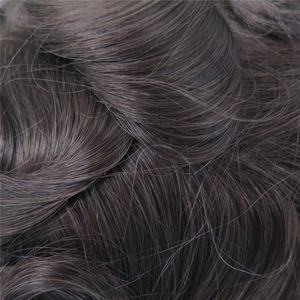 Prothèse capillaire pour homme en cheveux humains, peau fine 0,08-0,1 mm - Product Image 3