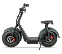 Moto électrique Citycoco 1000W à gros pneus et assistance électrique, style Harleyment, très populaire, scooter électrique très demandé