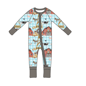 Maßgefertigte Cartoon-Muster Baby Bambus-Pyjamas Großhandel Komfortable und Weiche Bambus-Baby-Pyjamas Großhandel Neugeborenen-Baby-Strampler - Product Image 5