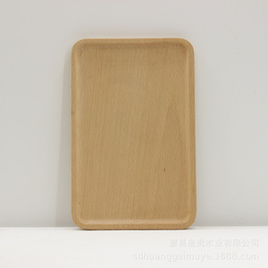 Plateau de service rectangulaire multifonctionnel en bois Royal Noble Timber Industry pour le thé, les repas et les fruits 9-123 - Product Image 3
