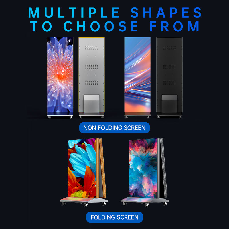 P1.25 Portable LED Poster Screen Clothing Store Indoor Advertising ...
