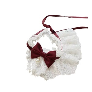 Cuello falso de encaje con lazo rosa y colgante de perlas para accesorio de disfraz estilo princesa - Product Image 5