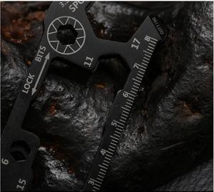 Đa Dụng Cụ Bỏ Túi Hình Chìa Khóa Bằng Thép Không Gỉ Cho Móc Khóa Của Bạn Bao Gồm Dụng Cụ Mở Chai TUỐC NƠ VÍT THƯỚC Chìa Vặn - Product Image 2