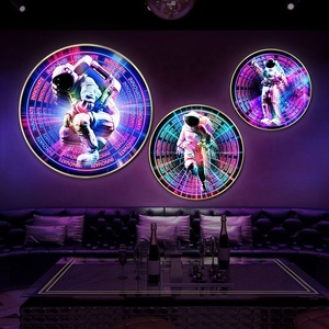 Enseigne néon LED lumineuse Winbo personnalisée avec miroir 3D magique multicolore, effet miroir infini à mille couches - Product Image 1