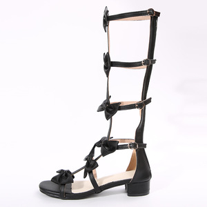Summer new Arrival fashion bows <b>Sandals</b> Women's Plus Size Open Toe Sexy Low Heel <b>Sandals</b> Roman <b>Sandals</b> - Product Image 6