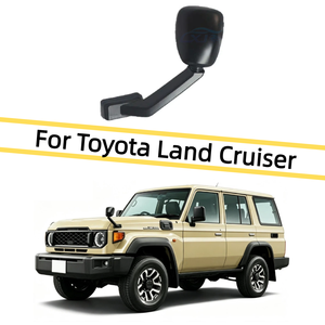 Espejo Retrovisor Lateral Negro Manual para Toyota <span class=keywords><strong>Land</strong></span> <span class=keywords><strong>Cruiser</strong></span> FJ75 <span class=keywords><strong>BJ75</strong></span> HJ75 Serie 70, Repuesto de Espejo de Puerta, Piezas de Carrocería Exterior - Product Image 1