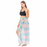 Hoge Kwaliteit Digitale Print Strandjurk Polyester Chiffon Voor Vrouwen