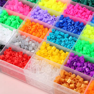 Perles de fusion EVA 2,6 mm DIY pour l'art pixel Hama Beads, couleur rose, pour Perler Beads, Pindou Fusion Beans - Product Image 3