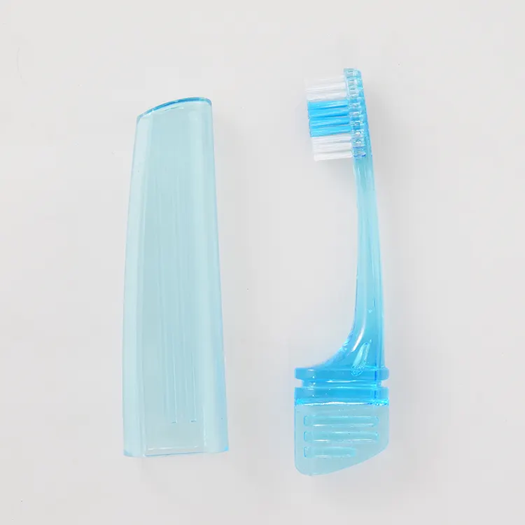 折り畳み式トラベルセットの中に歯磨き粉が付いた大人の歯ブラシボックス歯歯ブラシ環境にやさしいホテルの設備セット