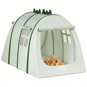 Tente de jeu multi-espaces pour enfants, idéale pour le camping entre frères et sœurs, offrant des espaces privés lors des voyages en famille en plein air - Product Image 1
