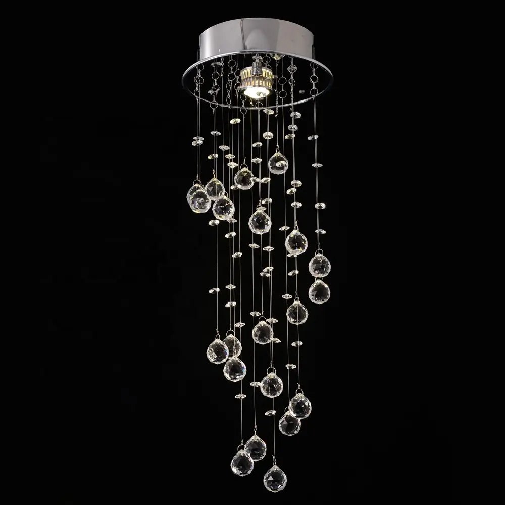 LED Indoor Modern Lighting American/Canada/Italy minimal crystal chandeliers for home