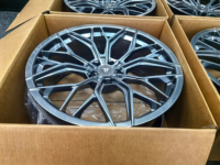 Jantes en alliage d'aluminium forgé multi-rayons R80 de luxe chromées de 18, 19, 20, 21, 22 pouces, 5x112, 5x120, 5x114.3, 5x130