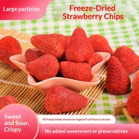 Gefreeze-droogde aardbeien, zonder toevoegingen, harde 500g sneeuwvlokken, knapperige gebakken hele aardbeien, perfecte snack voor de vrije tijd