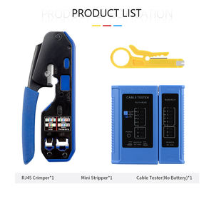 Câble Lan câble téléphonique <span class=keywords><strong>prise</strong></span> RJ45 outil de sertissage réseau Ethernet fil dénudage coupe outil de sertissage équipement à fibres optiques - Product Image 6