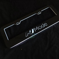 Support de plaque d'immatriculation avant à LED avec commande par application, universel pour voitures, camions, SUV, camping-cars