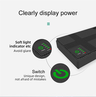 Alimentation électrique sans interruption (ASI) mini DC NVOWAW DC1018P-10400mAh avec alimentation POE, capacité de la batterie 10400mAh, monophasé, écran LCD