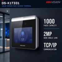 HIK DS-K1T331 Yüz Tanıma Terminali Ofis ve Daireler için 2MP Geniş Açılı Biyometrik Yüz Tanıma Cihazı