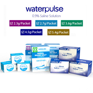 Pacchetti di risciacquo del sale del lavaggio nasale Waterpulse soluzione salina per la rondella nasale di irrigazione nasale della bottiglia di lavaggio del naso - Product Image 5