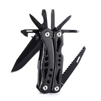 WELLFLYER MUPL-142 noir pince multifonctionnelle couteau Portable pliable extérieur d'urgence multi-outil EDC outil polyvalent