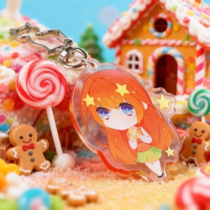 Holographic Keychain Bubble Tea Acrylic Key Chain Custom Key Ring Acrylic Charms Custom Acrylic Keychain Clear