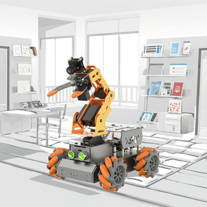 Robot de vision IA Hiwonder MasterPi, châssis à quatre roues Mecanum, bras robotique intelligent, OpenCV, métal, fonctionne sur batterie, jouet 1:5 - Product Image 3
