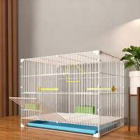 Grande cage à oiseaux en fil de fer durable pour l'élevage en groupe de Myna, Nymphéas, Perroquets et autres oiseaux – Modèle DS NLZ-06