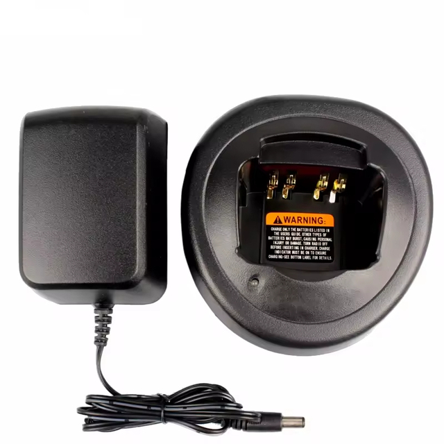 Replacement HTN9000D HTN9000 Single Unit Charger Base with Adapter for GP328 GP338 GP380 HT750 MTX960 PRO5150 Walkie Talkie