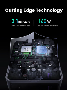 <span class=keywords><strong>Chargeur</strong></span> d'ordinateur portable UGREEN X763 Nexode <span class=keywords><strong>Pro</strong></span> 160W GaN USBC 4 ports PD 3.1 PPS à charge rapide pour <span class=keywords><strong>MacBook</strong></span> <span class=keywords><strong>Pro</strong></span> iPad <span class=keywords><strong>Pro</strong></span> iPhone - Product Image 5