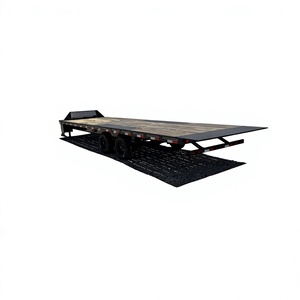 Remorque à plateau bas usagée, remorque utilitaire à plateau plat, remorques pour équipements lourds à vendre. - Product Image 2