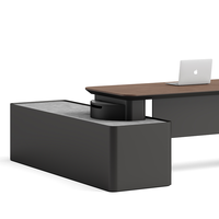 Meubles de bureau commerciaux de luxe modernes de haute qualité Table patron directeur de bureau Table en forme de L bureau et chaise