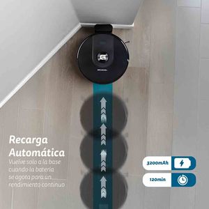 Robot Aspirapolvere Graunkel 5000Pa con Navigazione Laser e Controllo Wi-Fi, con Contenitore per la Polvere - Product Image 1