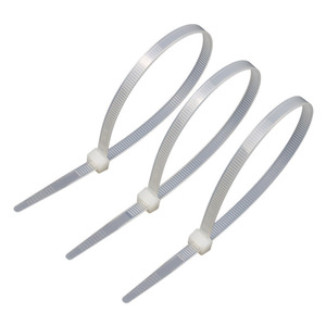 Lts Bridas de nailon autoblocantes 4x200mm 2.8mm 500 unidades Grado industrial Negro Blanco Material PA66 - Product Image 2