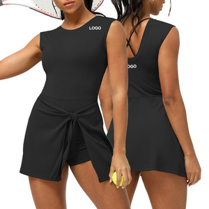 Sm2376 donna Casual Fitness gonna Tennis Cross-Strap Anti-Walking snellente <span class=keywords><strong>abito</strong></span> sportivo con Yoga corto - Product Image 2