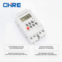 Interruptor Temporizador Digital Programable CHRE AC220V 30A KG316T-II, Alimentado por Enchufe, Material ABS